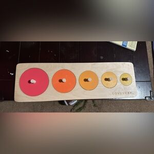 Lovevery Colorful Circle Puzzle for Kids